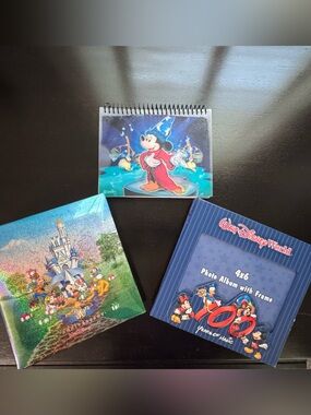 Set of 3 Walt Disney World Souvenir Photo Albums-Brand New Unused